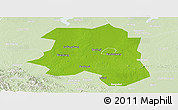 Physical Panoramic Map of Lu An, lighten