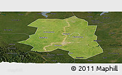 Satellite Panoramic Map of Lu An, darken