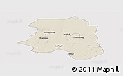 Shaded Relief Panoramic Map of Lu An, cropped outside