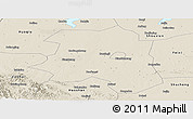 Shaded Relief Panoramic Map of Lu An
