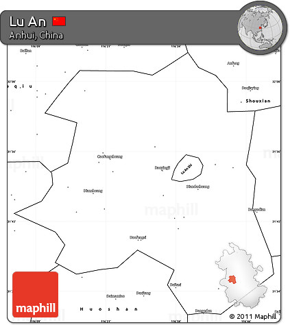 Blank Simple Map of Lu An