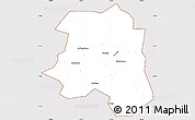 Classic Style Simple Map of Lu An, cropped outside