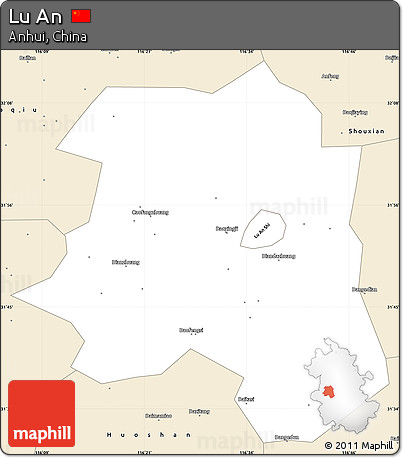 Classic Style Simple Map of Lu An
