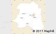 Classic Style Simple Map of Lu An, single color outside