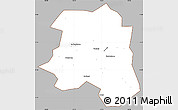 Gray Simple Map of Lu An, cropped outside