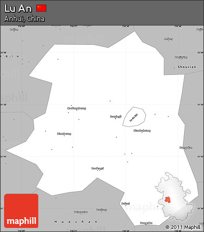 Gray Simple Map of Lu An
