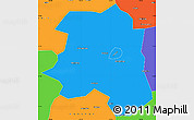 Political Simple Map of Lu An