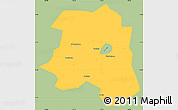 Savanna Style Simple Map of Lu An, single color outside
