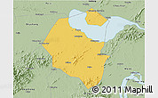 Savanna Style 3D Map of Lujiang