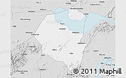 Silver Style 3D Map of Lujiang