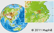 Physical Location Map of Lujiang