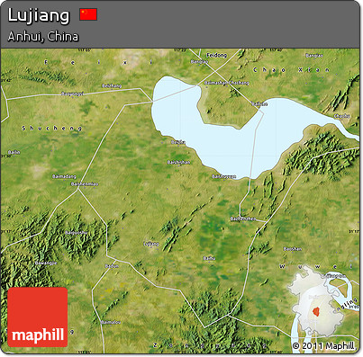 Satellite Map of Lujiang