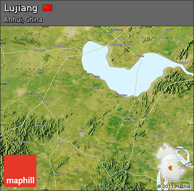 Satellite Map of Lujiang