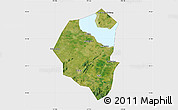 Satellite Map of Lujiang, single color outside