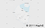 Silver Style Map of Lujiang, single color outside