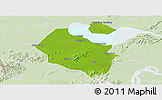Physical Panoramic Map of Lujiang, lighten