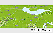 Physical Panoramic Map of Lujiang