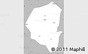 Gray Simple Map of Lujiang