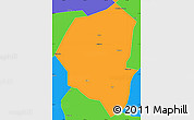 Political Simple Map of Lujiang
