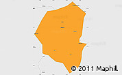 Political Simple Map of Lujiang, single color outside, borders and labels