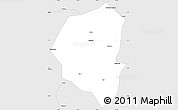 Silver Style Simple Map of Lujiang