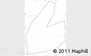Blank Simple Map of Maanshan Shi, cropped outside