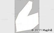 Gray Simple Map of Maanshan Shi, cropped outside