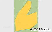 Savanna Style Simple Map of Maanshan Shi, cropped outside