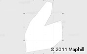 Silver Style Simple Map of Maanshan Shi