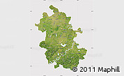 Satellite Map of Anhui, cropped outside