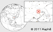 Blank Location Map of Mengcheng