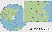 Savanna Style Location Map of Mengcheng