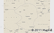 Shaded Relief Map of Mengcheng
