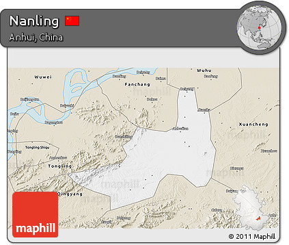 Classic Style 3D Map of Nanling