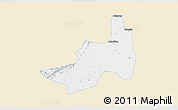 Classic Style 3D Map of Nanling, single color outside
