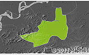 Physical 3D Map of Nanling, darken, desaturated