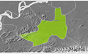 Physical 3D Map of Nanling, desaturated