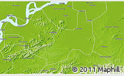 Physical 3D Map of Nanling