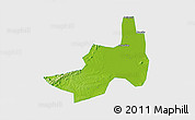 Physical 3D Map of Nanling, single color outside