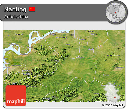 Satellite 3D Map of Nanling