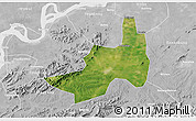 Satellite 3D Map of Nanling, lighten, desaturated