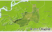 Satellite 3D Map of Nanling, physical outside
