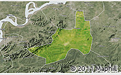 Satellite 3D Map of Nanling, semi-desaturated