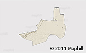 Shaded Relief 3D Map of Nanling, cropped outside