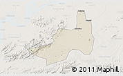Shaded Relief 3D Map of Nanling, lighten