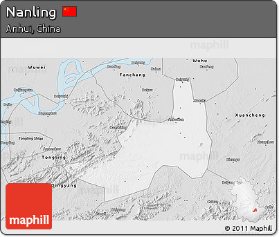 Silver Style 3D Map of Nanling