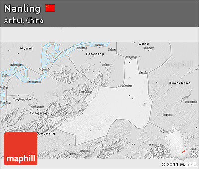 Silver Style 3D Map of Nanling