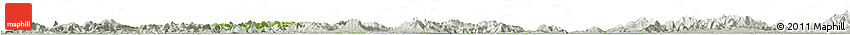 Physical Horizon Map of Nanling, lighten, semi-desaturated