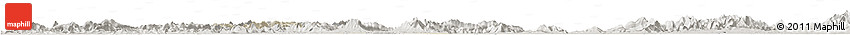 Shaded Relief Horizon Map of Nanling, semi-desaturated