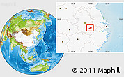 Physical Location Map of Nanling, highlighted country
